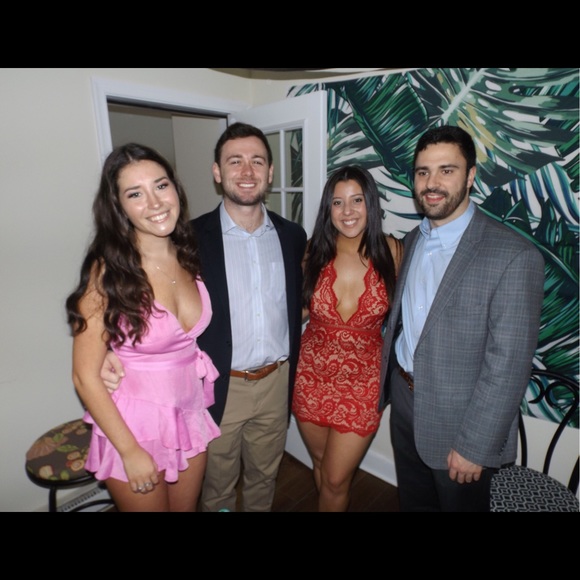 Tobi Red Lace Dress - Picture 2 of 2